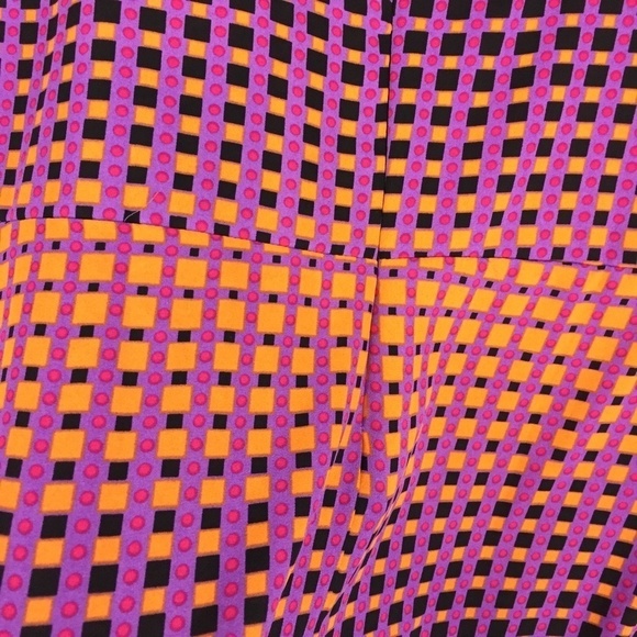 Lane Bryant Sleeveless Printed Shirt Sz 22 Zipper Back Tank Top Flowy Polyester - Picture 6 of 11